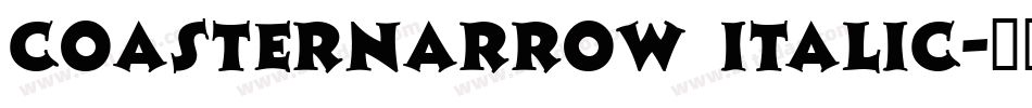 CoasterNarrow Italic字体转换